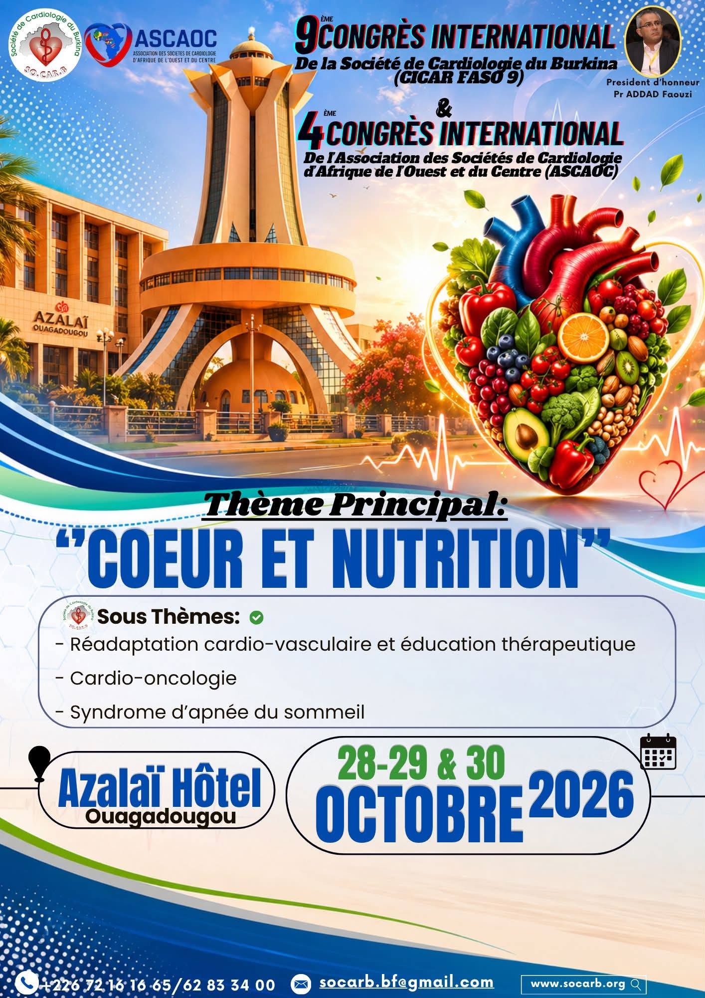 9ᵉ Congrès international de la SOCARB CICAR FASO 9 & 4ᵉ Congrès international de l’ASCAOC — photo 2