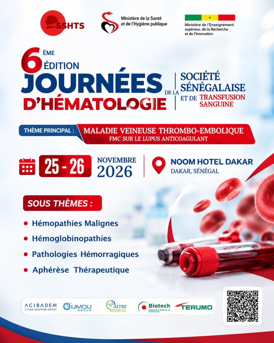 6e Édition des Journées d'Hématologie